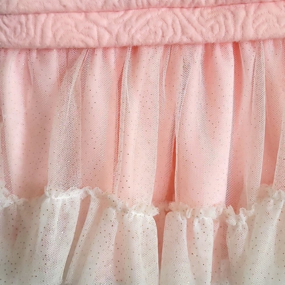 Children’s Apparel Network Girls Pink Tulle Dress Textured Top Size 2T - Picture 10 of 13